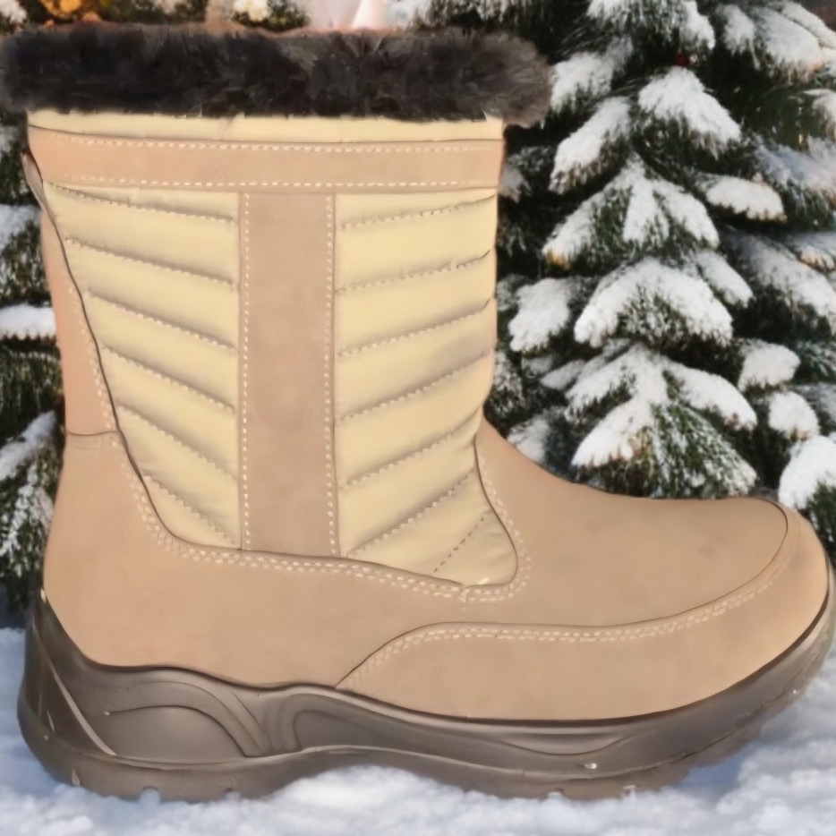 Razer Tan And Black Winter Boots
